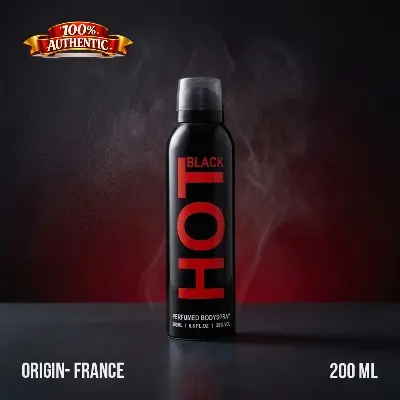 Picture of HOT Black Perfumed Body Spray Long Lasting Fragrance – 200ml