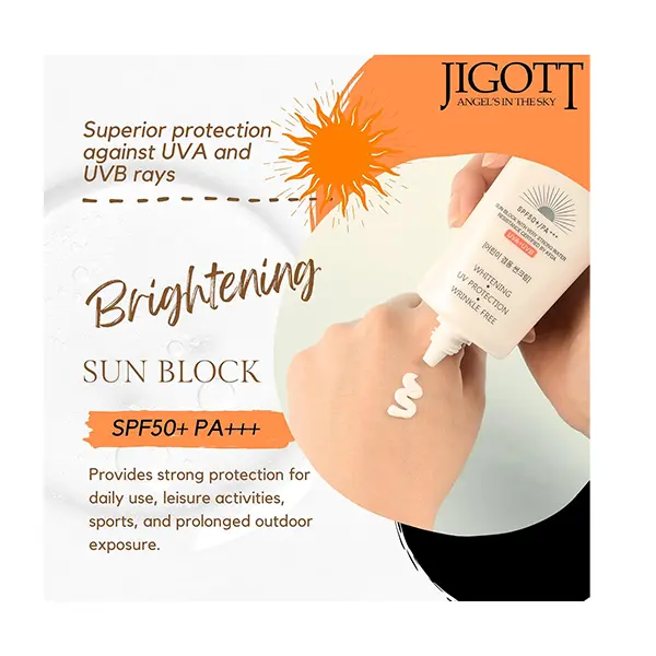 Picture of Jigott Whitening UV Sun Block SPF50+ PA+++ Sunscreen Cream – 70ml