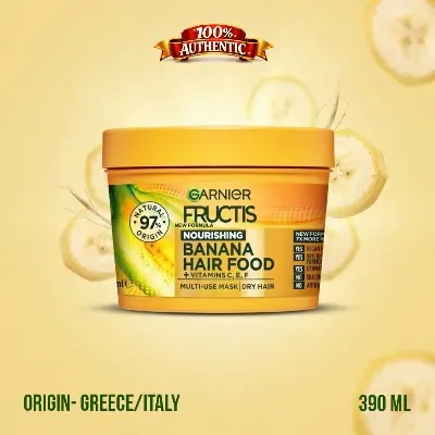 Picture of Garnier Fructis Banana Hair Food Multi-Use Hair Mask for Dry Hair – 390ml