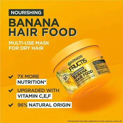 Picture of Garnier Fructis Banana Hair Food Multi-Use Hair Mask for Dry Hair – 390ml