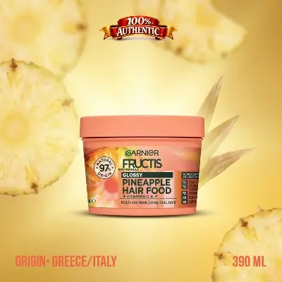 Picture of Garnier Fructis Pineapple Hair Food Multi-Use Hair Mask for Long Dull Hair – 390ml