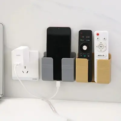Picture of Phone & Remote Holder For Phone Mounted Storage Box Remote Control Storage Organizer: Multi Color - Phone Stand