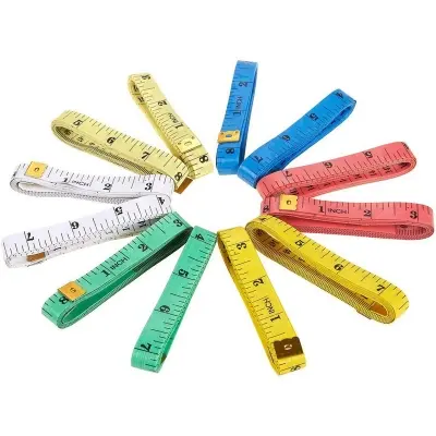 Picture of 12 PCS-Tape Measure Colored Tailoring Tape Measure Media Measuring Tape Tool Tailoring Tape -Multicolor