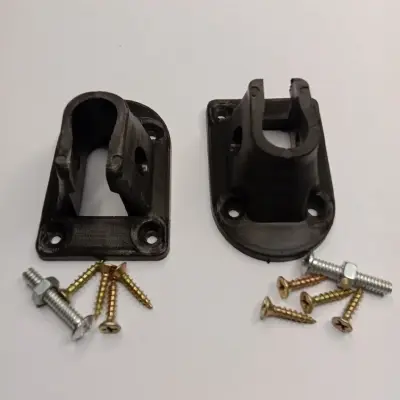 Picture of Foldable Desk Leg Brackets/ Connector (2 Set) -Black