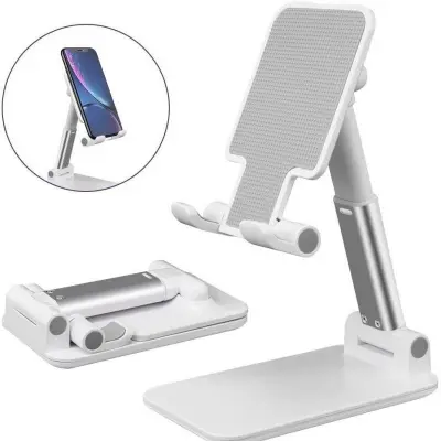 Picture of T1 Universal Ergonomic Collapsible Adjustable Desktop Tablet and Mobile Phone Holder, Foldable, ABS + PC + Alloy, for 12.9-inch Devices -Multicolor
