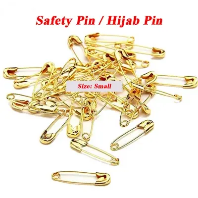 Picture of Small Golden Safety Pin/ Hijab Pin for Women (50 Pcs) -Gold