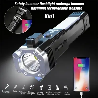 Picture of Hammer Multi Tasking Led Flashlight -Multicolor