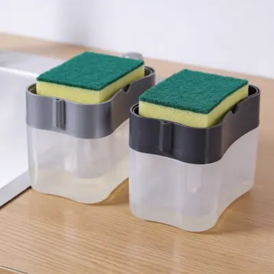 Picture of Liquid Soap Dispenser Soap Pump Sponge Caddy -Multicolor