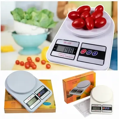 Picture of kitchen scale digital for Food Measuring 10kg Electronic Kitchen Scale weight machine -Multicolor