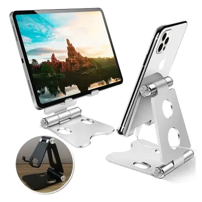 Picture of Mobile Phone Bracket G53 Adjustable, Aluminum Desktop Stand Holder Dock Compatible 4-13 Inch Tablet for IPad 7.9 9.7 10.5 11 Phone Holder -Multicolor