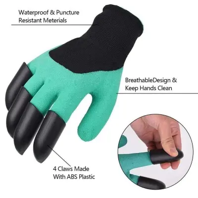 Picture of Gardening Gloves, Thorn Resistant Safe Garden Gloves for Pruning Roses 1 pair -Multicolor