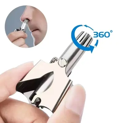 Picture of Stainless Steel Manual Nose Trimmer, Mechanical Nose Hair Trimmer, Shaving And Unwanted Hair Removal Tool - Trimmer - Trimmer For Men - Trimmer