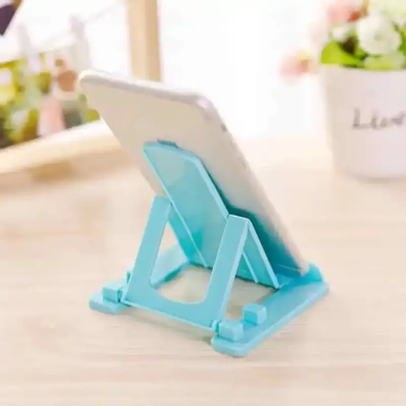 Picture of Multifunction Phone Folding Charging Rack Holder for Cell Smartphone Tablet Hanging Stand Bracket Support Shelf Hanger Rack plastic Mobile Phone Holder Folding Boutique Bracket Charging Rack Stand for Smartphone Tablet -Multicolor