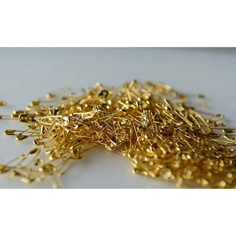 Picture of Small Golden Safety Pin/ Hijab Pin for Women (50 Pcs) -Gold