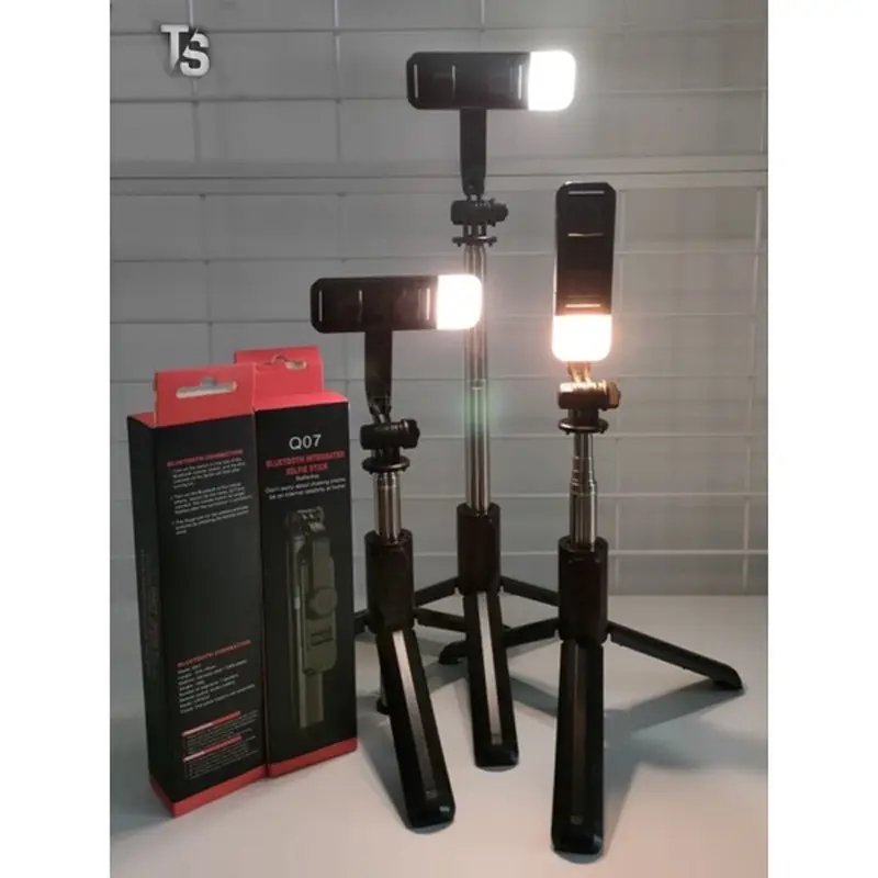 Picture of Q07 Portable Live Streaming Bluetooth Selfie Stick Tripod -Multicolor