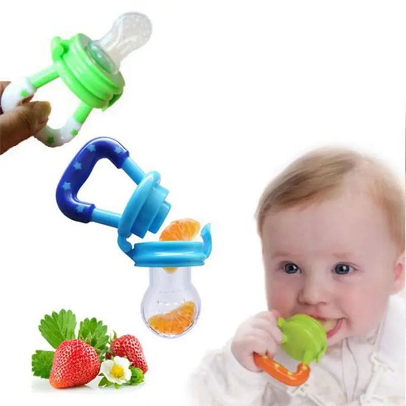 Picture of [1pcs] Baby Pacifier Fruit Vegetables Meat Feeder Silicone -Multicolor