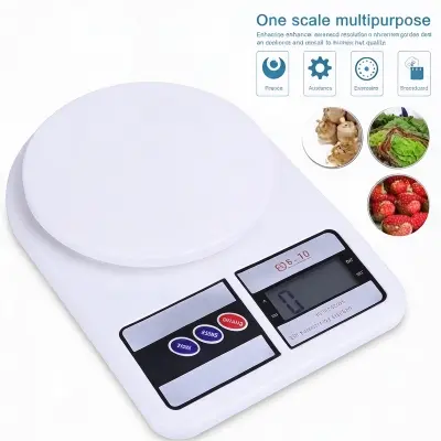 Picture of kitchen scale digital for Food Measuring 10kg Electronic Kitchen Scale weight machine -Multicolor