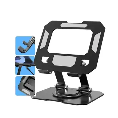 Picture of Tablet Stand for iPad, 360° Rotation Phone, Adjustable Foldable Tablet Holder,Metal Phone Stand Compatible with Any Phone/iPad Pro/ Air/ Mini