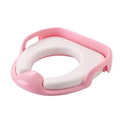 Picture of Baby Potty Sitting Ring with Handles Bathroom Trainer Closes tool Cover, Toilet Seat Safe Soft Training Seat