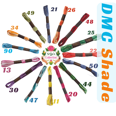 Picture of DMC Shaded Color Thread for Cross Stitch Threads Bracelet Yarn Craft Floss Embroidery Floss 12/16 Pieces Set