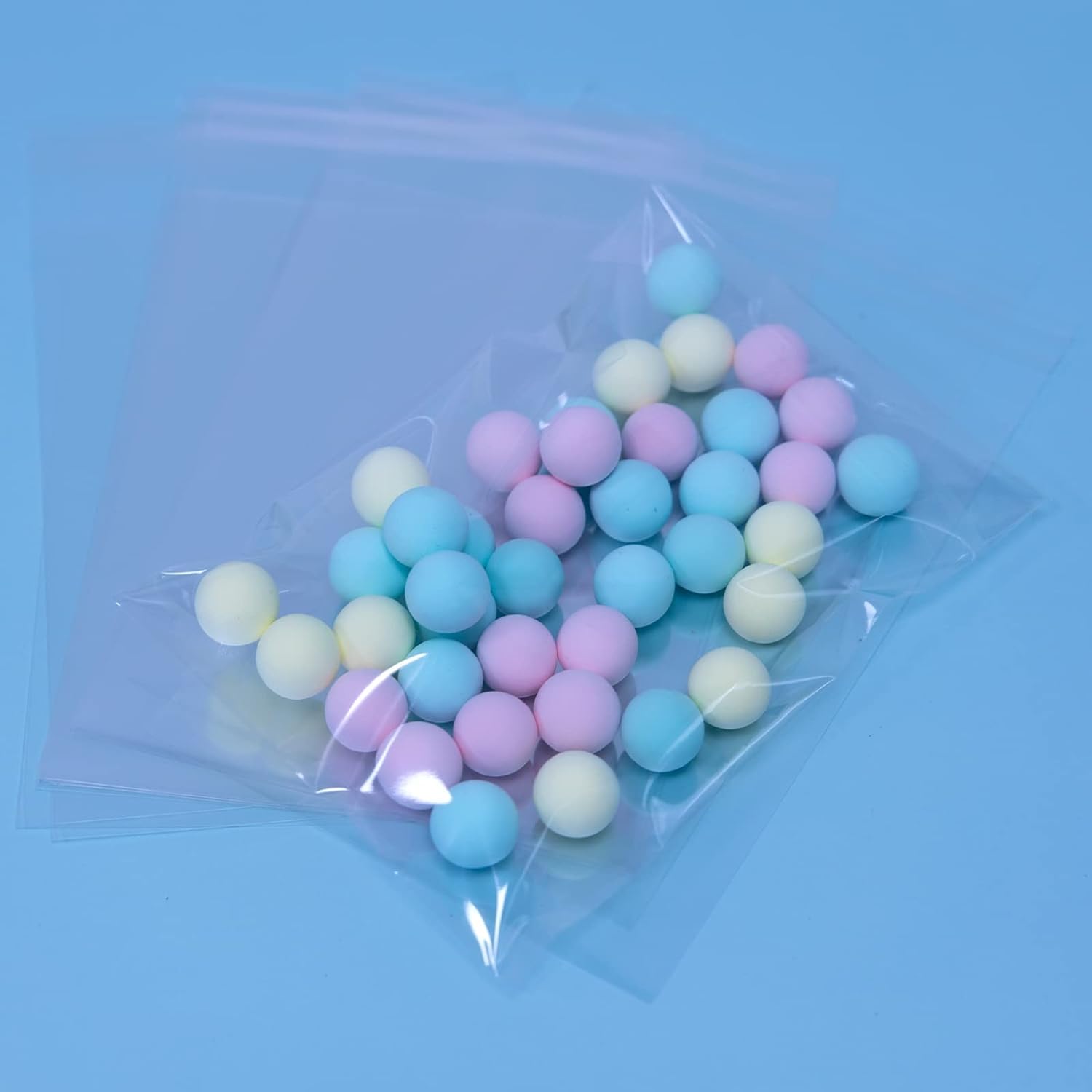 Picture of 5" x 7" Adhesive Clear Resealable Cellophane Self Adhesive Seal Bags for Packaging Bakery Cookie Cards Gifts Cellophane Poly Bags