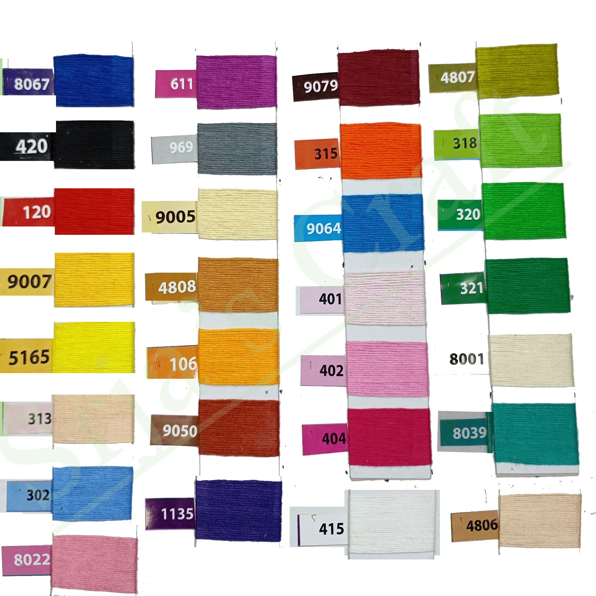Picture of Sri DMC Embroidery Floss Embroidery Floss Cross Stitch Thread / DMC Thread For Embroidery 6 line thread Cotton Embroidery Thread