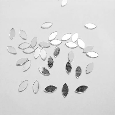 Picture of 6 mm Eye Shape Glass Mirror Kit - Jewelry Making, Lippan Art Work - Embroidery Craft Work, Mosaic Art – Kids, School Projects