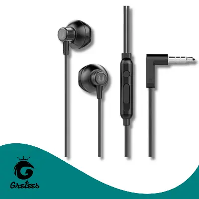 Picture of UiiSii HM12 Deep Bass Good Treble Earphones Super Bass Stereo And Dynamic In-Ear Headphones With Pouch Bag(Black)