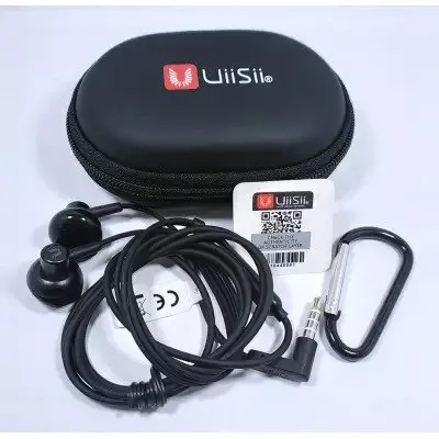 Picture of UiiSii HM12 Deep Bass Good Treble Earphones Super Bass Stereo And Dynamic In-Ear Headphones With Pouch Bag(Black)