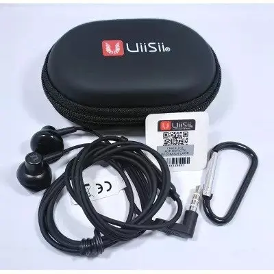 Picture of UiiSii HM12 Deep Bass Good Treble Earphones Super Bass Stereo And Dynamic In-Ear Headphones With Pouch Bag(Black)