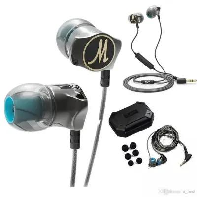 Picture of QKZ DM7 Zinc Alloy Hifi Super Bass In Ear Earphones - 3.5 mm Wired Earphones with Stereo Bass(Black)