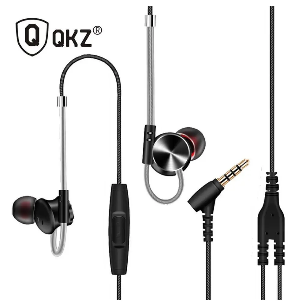 Picture of QKZ DM 10 Earphone 3.5mm jack with HiFi sound quality In-Ear Earphone(Black)