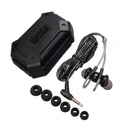 Picture of QKZ DM 10 Earphone 3.5mm jack with HiFi sound quality In-Ear Earphone(Black)