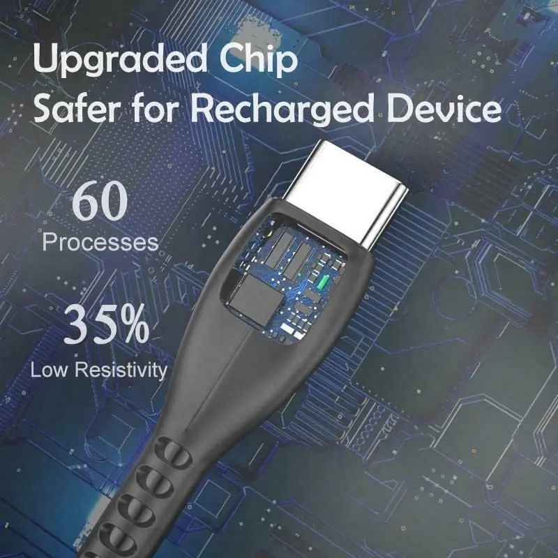 Picture of Awei CL-115T Data Cable for Type-C 2.4A Fast Charging Cable(Black)
