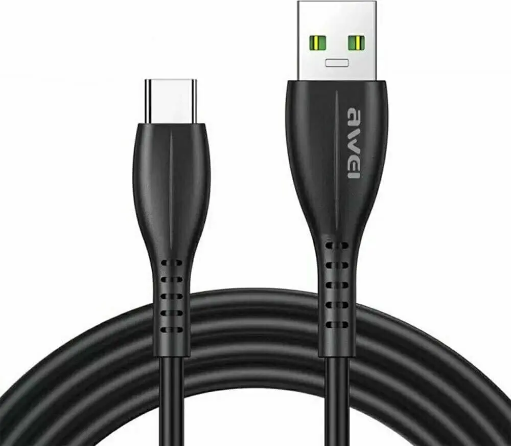 Picture of Awei CL-115T Data Cable for Type-C 2.4A Fast Charging Cable(Black)