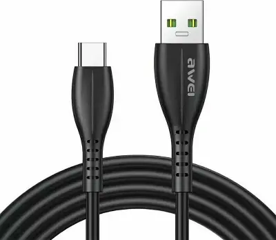 Picture of Awei CL-115T Data Cable for Type-C 2.4A Fast Charging Cable(Black)