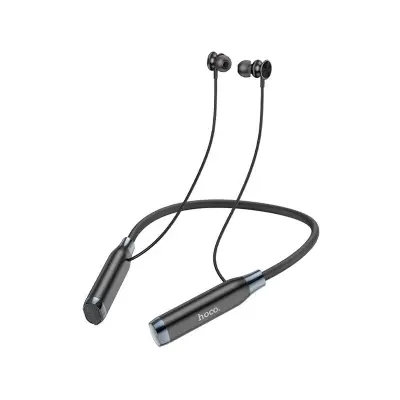 Picture of ES62 Dual Play Bluetooth Neckband, 120 Hours Music Time Pretty Neck-Hang Wireless Headphones(Black)
