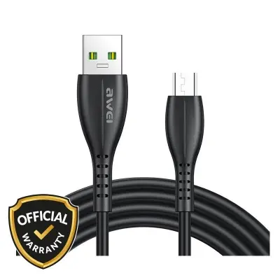 Picture of Awei CL-115M 1 Meter USB to Micro USB 2.4A Fast Charging Cable Type-B(Black)
