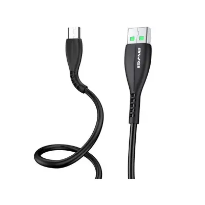 Picture of Awei CL-115M 1 Meter USB to Micro USB 2.4A Fast Charging Cable Type-B(Black)