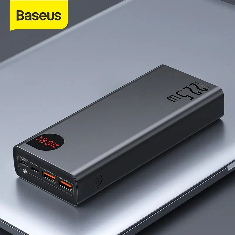 Picture of Baseus Adaman 22.5W 20000mAh Metal Digital Display Quick Charge Power Bank(Black)