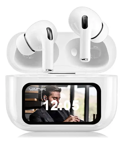 Picture of App Version A9 Pro Touch Screen Display Airpods with ANC ENC TWS Earbuds iOS and Android App Supported Airpods
