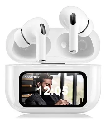 Picture of App Version A9 Pro Touch Screen Display Airpods with ANC ENC TWS Earbuds iOS and Android App Supported Airpods