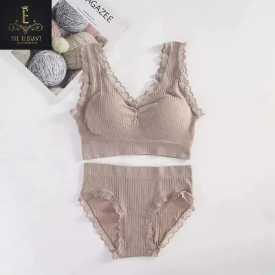 Picture of Imported Push Up Bra and Panty Set For Women