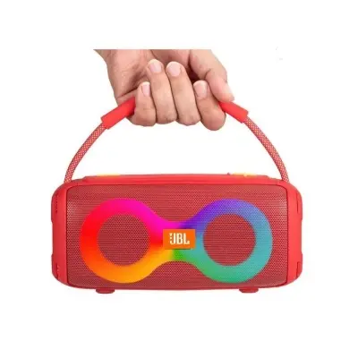 Picture of ET-312 Sub Bluetooth Speaker With rubber hand grip, AUX, USB, SD Card & FM Radio Supported Hi-Fi Sound Colorful RGB Lighting Party Bass Speaker