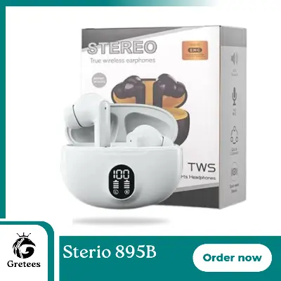 Picture of New Airpods Stereo 895B Earbuds Touch Control Stereo Bass Earphone LED Digital Display BT 5.4 Wireless in Ear Earbuds