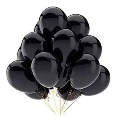 Picture of Black Balloon - 15 Pieces (Premium Quality)