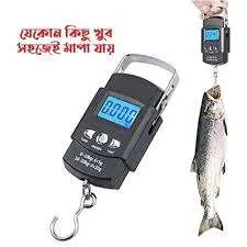 Picture of Digital Hanging Weight Scale Weiheng Electronic Portable LCD Scale with Double Precision Hook for Luggage and Travel 50kg