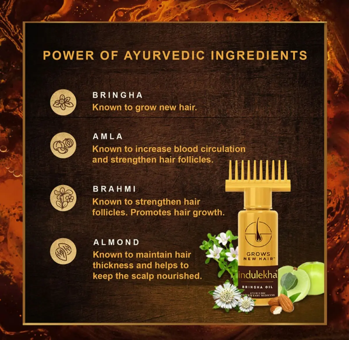 Picture of Indulekha Bringha Hair Oil (100ml)