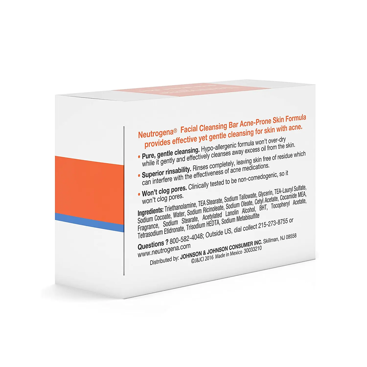 Picture of Neutrogena Facial Soap, Acne-Prone Skin Formula Bar