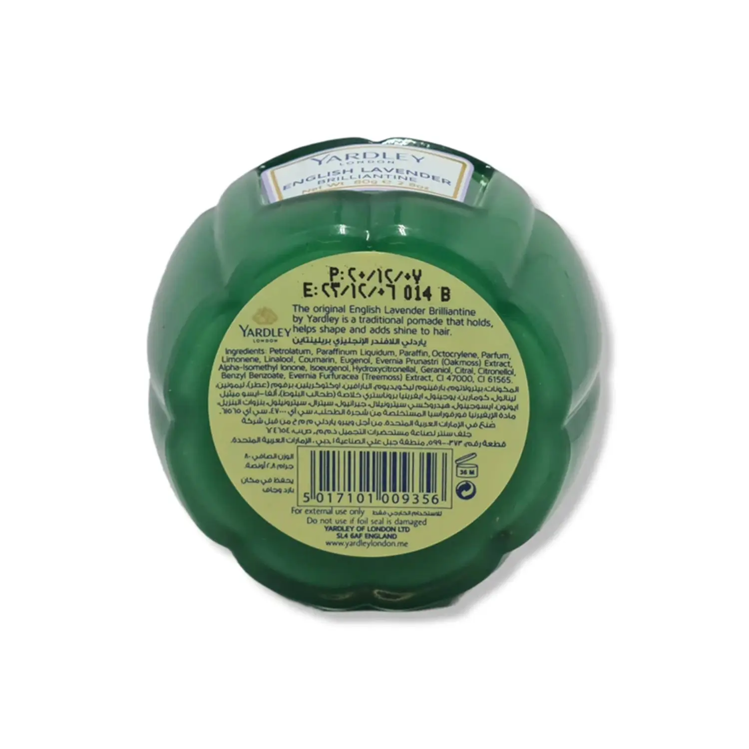 Picture of Yardley Hair Cream London English Lavender Brilliantine 80g